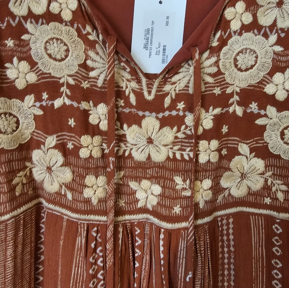 Savanna Jane, Women's Dress, Size S, Rust and Cream - Picture 4 of 7